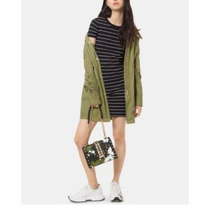 Michael Kors Striped Ribbed Dress